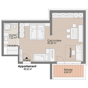 Appartement met een Slaapkamer